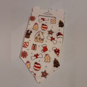 Kirkland’s Home Christmas Collection Festive Gingerbread Pet Bandana 26x12